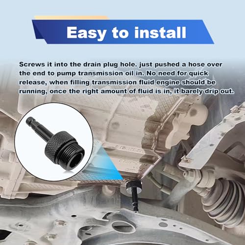 Image of Transmission Fluid ATF Fill Adapter Compatible with DSG VAS6262-1, Transmission Automatic Fluid Oil Filling Filler Adapter Thread M24 x 1.5