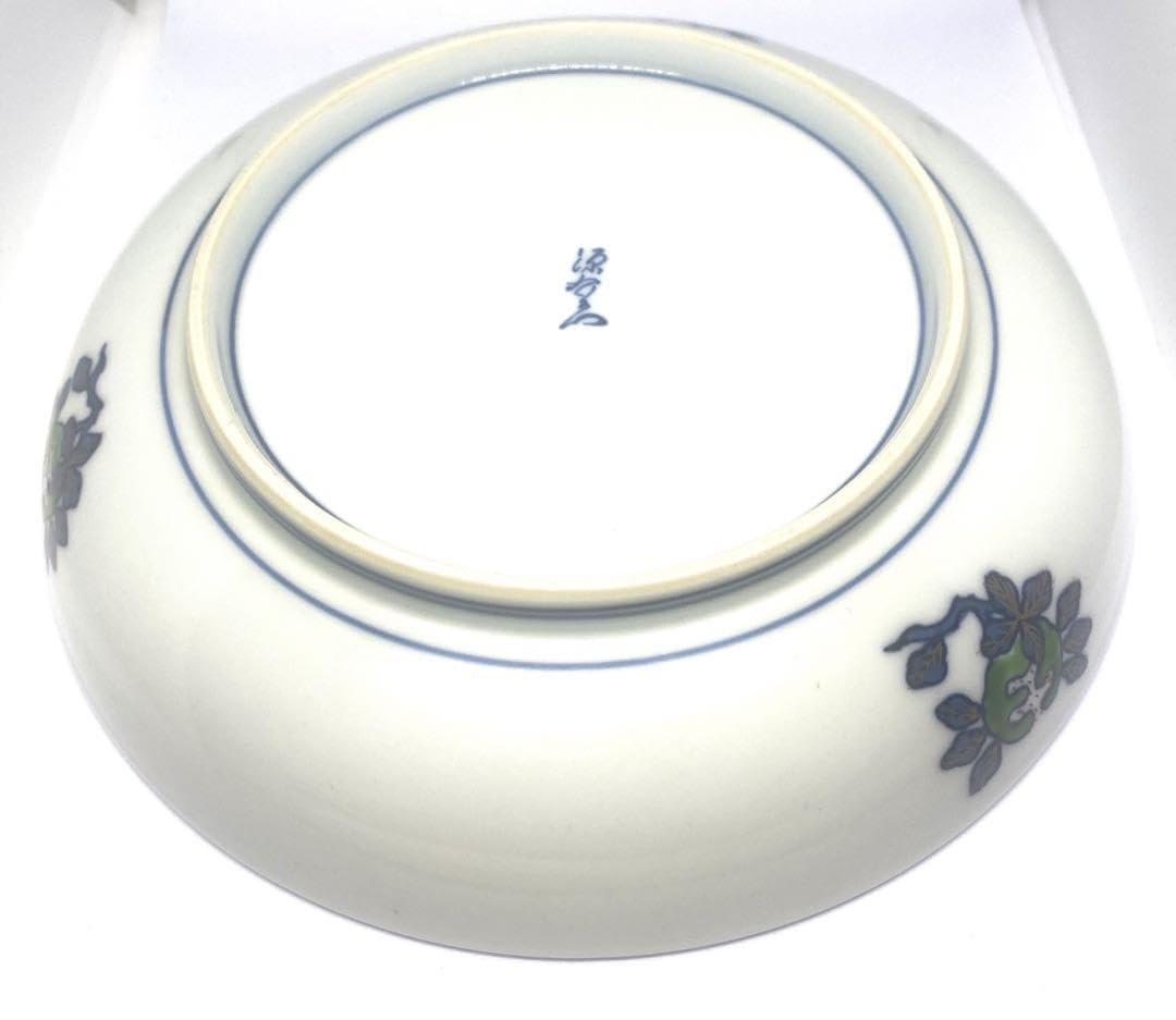 Amazon.co.jp: 有田焼 源右衛門窯 染錦 古伊万里風松絵 皿 飾り皿 19.5