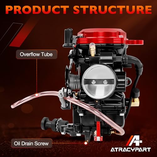 Image of CV40 Carburetor Compatible with 1988-2006 Harley Davidson Sportster 883 1200 XL883 XL1200, Fits 1988-2016 Dyna & FXR, 1988-2017 Softail, 1988-2016 Touring Electra Glide Fatboy, Replaces 27490-96