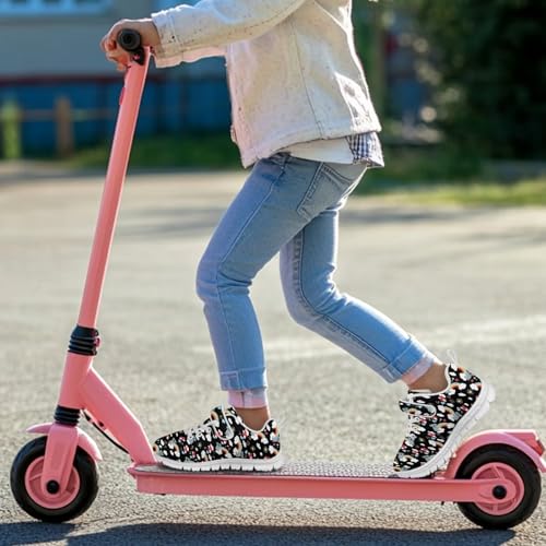 Boys Sneakers Kids Running Shoes Girls Mesh Fitness Shoe Indoor Training Sneaker Lightweight Outdoor Sports Athletic Tennis Shoes for Little Kid/Big Kid Koala Rainbow Pattern（White Sole）3