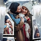 Easycosy Valentinstag Personalisierte Geschenk für Sie & Ihn, Made in Germany - Personalisierte Decke mit Foto und Text, Kuscheldecke Fotodecke mit Eigenem Foto - Geschenke für Frauen Pärchen Freundin
