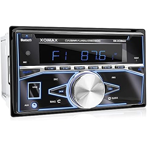 XOMAX XM-2CDB622 Car Stereo with Bluetooth Cover