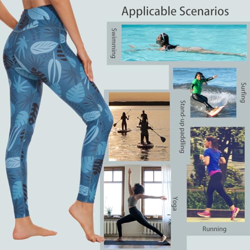 Image of Ubestyle Women's Swim Pants UPF 50+ High Waist Rash Guard Leggings