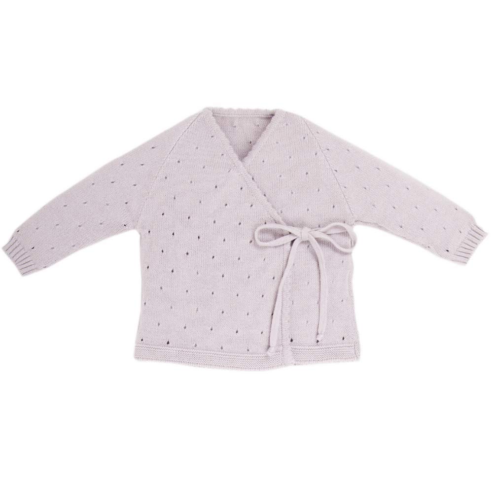 Minutus Primera Puesta bebé Conjunto Aire + Gorro, 100% Algodón (Gris)