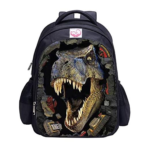 MATMO - Mochila de dinosaurio para niños, mochila escolar personalizable