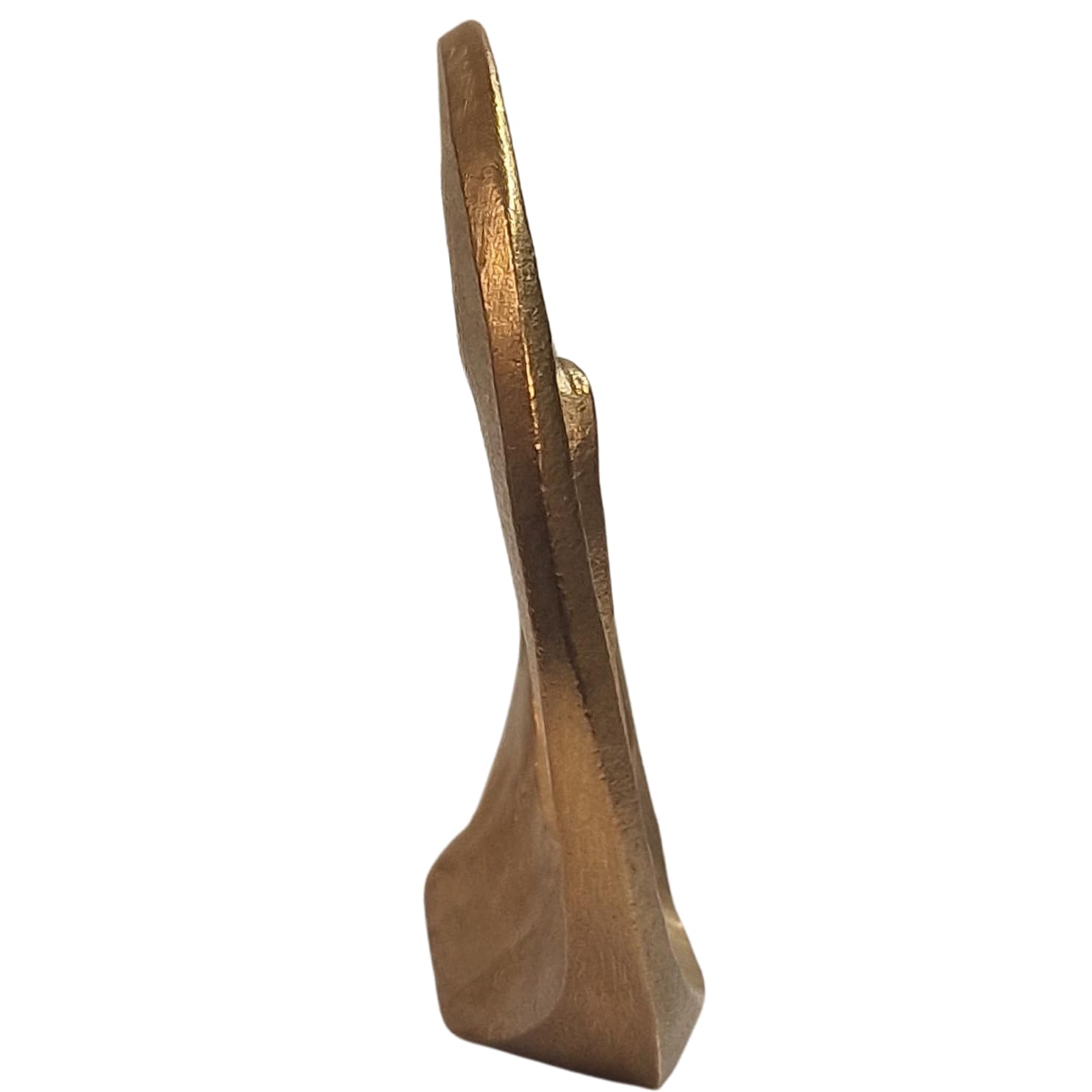 Herzmensch Goldene Engel Herz Figur 8 cm aus massiver Bronze - Schutzengel Geschenk zur Hochzeit, Geburt, Geburtstag Weihnachten, Genesung