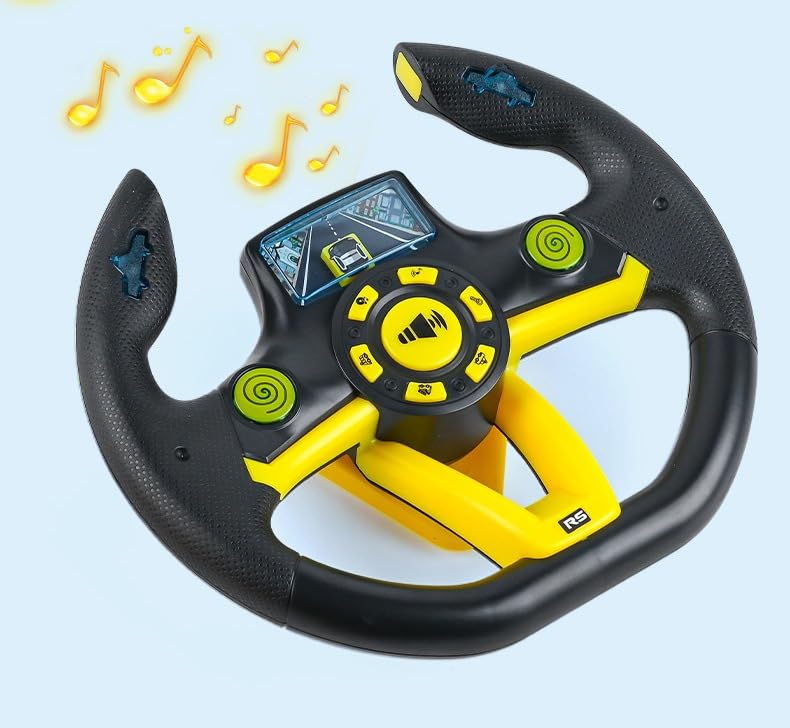 SIMULATION CAR DRIVER MUSIC STEERING WHEEL TOY 360 ° ROTATION (Black) (B0D6C1BPHQ) Amazon Price History, Amazon Price Tracker