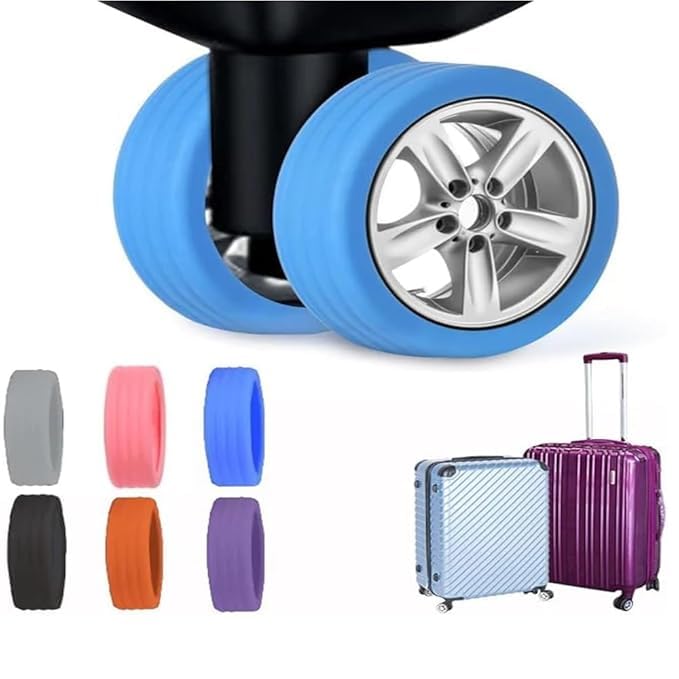 onward 8PCS Trolley Wheel Cover Silicone Shock Absorption Wheel Cover for Trolley Bag Suitcase Wheel Cover Silicone Spinner Wheel Bag-picture-36