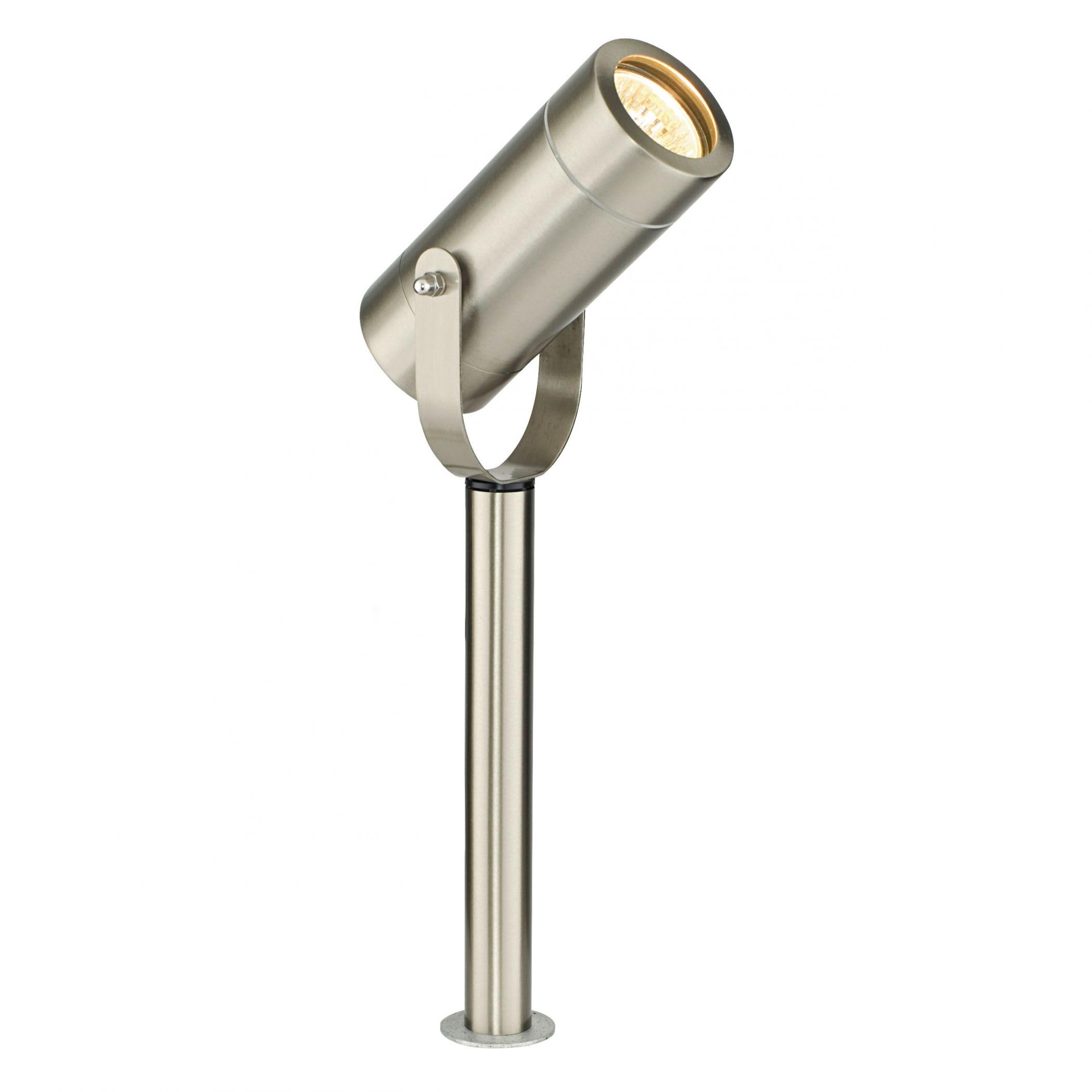Saxby Palin 35W Small 310mm Brushed Stainless Steel IP44 Outdoor Garden Spot Spike Light