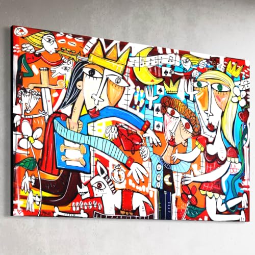 Tableau Moderne Salon Premiers Pas Famille Toile anti Mur Vide