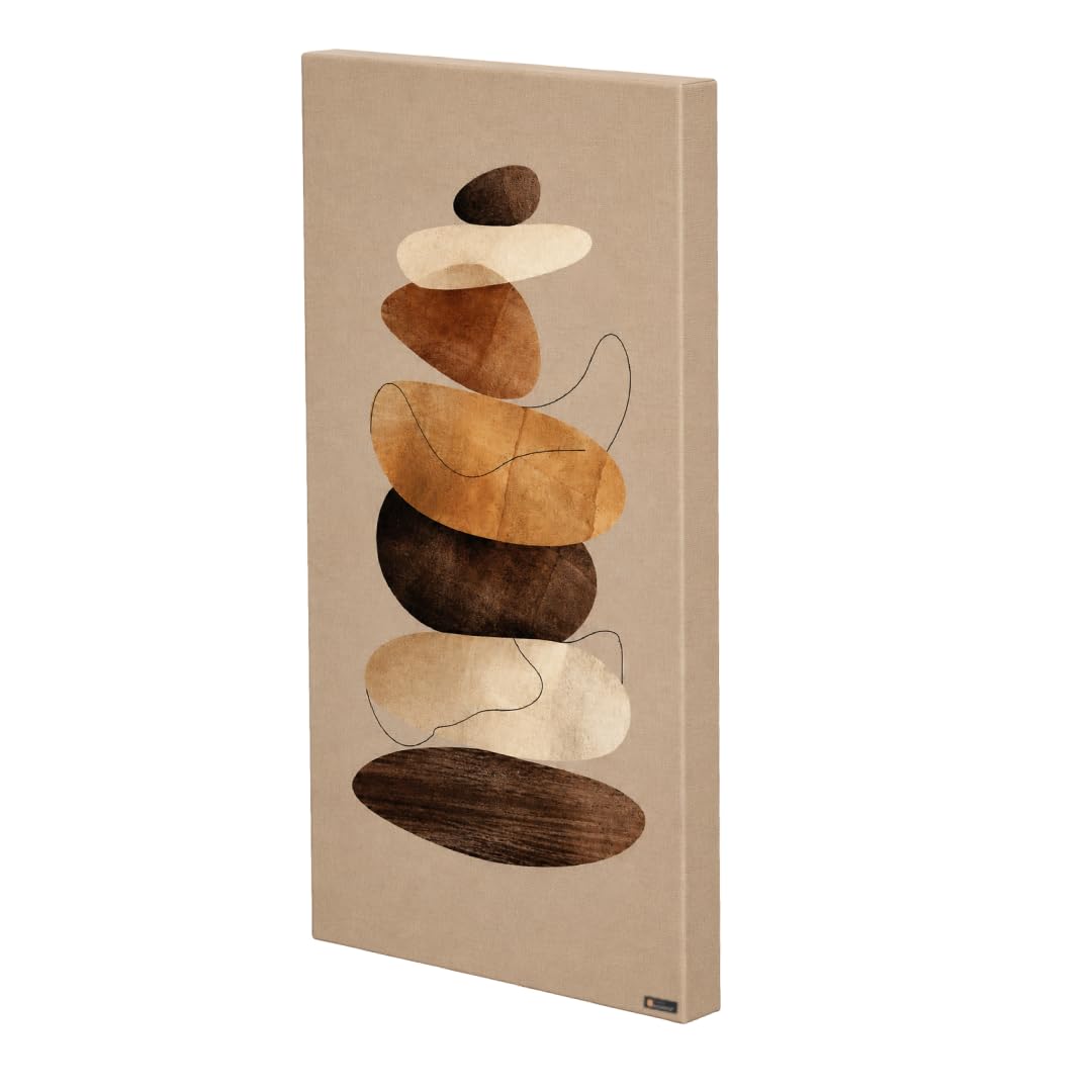 Timber Acoustics® Printed Acoustic Wall Panels | Sound Absorbing & Echo Reduction Panels | NRC > 0.90 | Soundproofing Acoustic Panels for Home, Office & Music Studio (Zen Stones, 2'x4'x3")-image-28
