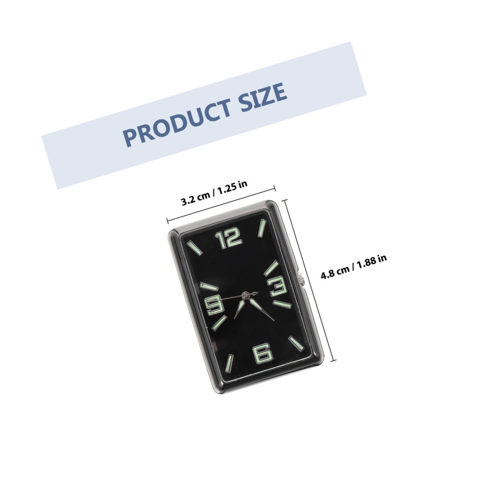 Zerodeko Reloj Para Salpicadero De Coche Estructura Resistente y Estilo Sencillo Adecuado Para Espacios De Trabajo y Hogares