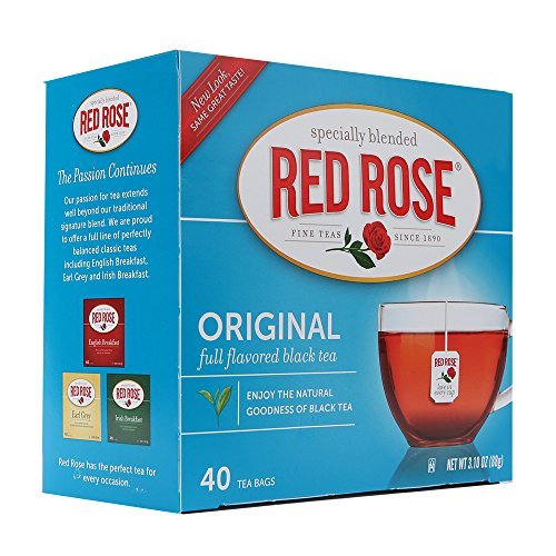 Red Rose Black Tea 40 ct Enveloped (Case of 6 boxes) Amazon.in