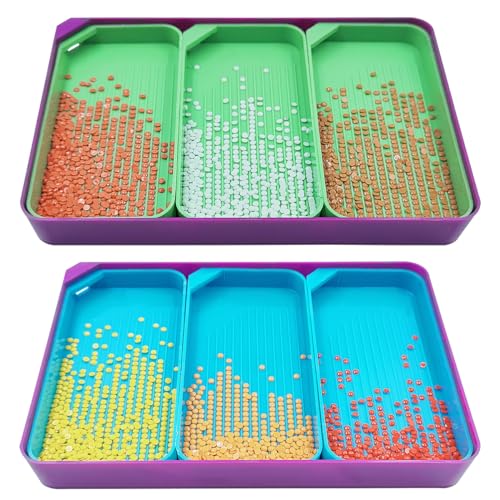 Lot De 8 Plateaux En Plastique Pour Peinture Diamant AIFUDA - Organisation Perles DIY