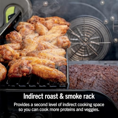Image of Ninja FlexFlame ProConnect Grill & Smoker | 5-in-1 Smart Cooking System | Electric & Propane | App-Connected | 3-Burner Digital Control | Roast, Griddle & Pizza Maker | Black /Gold | PG305