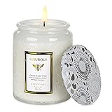 Velas Perfumadas Kasimir Vela Aromatica Velas de Vidrio Tuberosa de olor rosas e iris 100% Cera de Soja Natural Hasta 45 Horas Aromaterapia Decoración para Relajación Fiesta Boda Baño Yoga Regalos