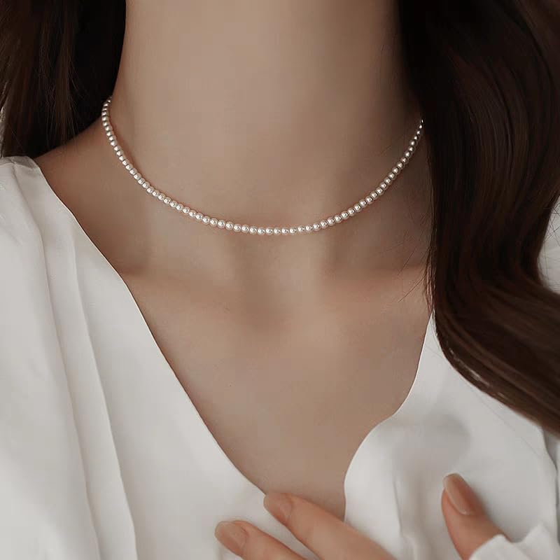 Size Full! Small Pearl Necklace Female Stacking Double Clavicle Very Thin French Collar