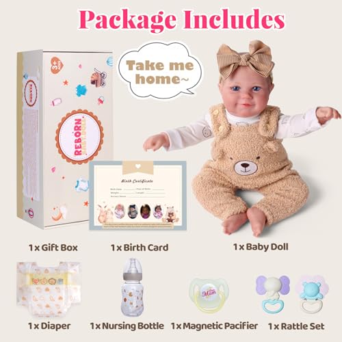 Muñeca Reborn Bebé Niña 20 pulgadas BABESIDE miniatura 6