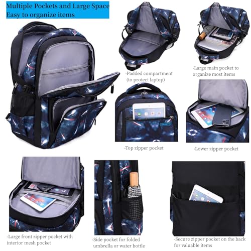 MITOWERMI-Boys-Backpacks-for-Primary-Junior-School-Kids-Backpack-with-Lunch-Box-Galaxy-Space-Bookbags-for-Boys-Girls MITOWERMI Boys Backpacks for Primary Junior School Kids Backpack with Lunch Box Galaxy Space Bookbags for Boys Girls