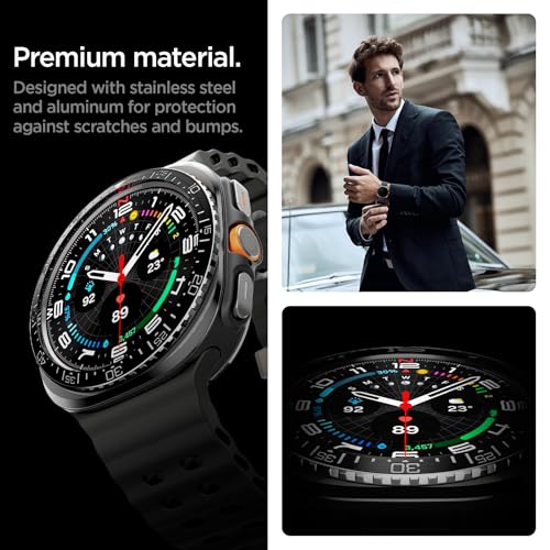 Image of Spigen Bezel Tune Cover for Samsung Galaxy Watch Ultra 47mm - Black