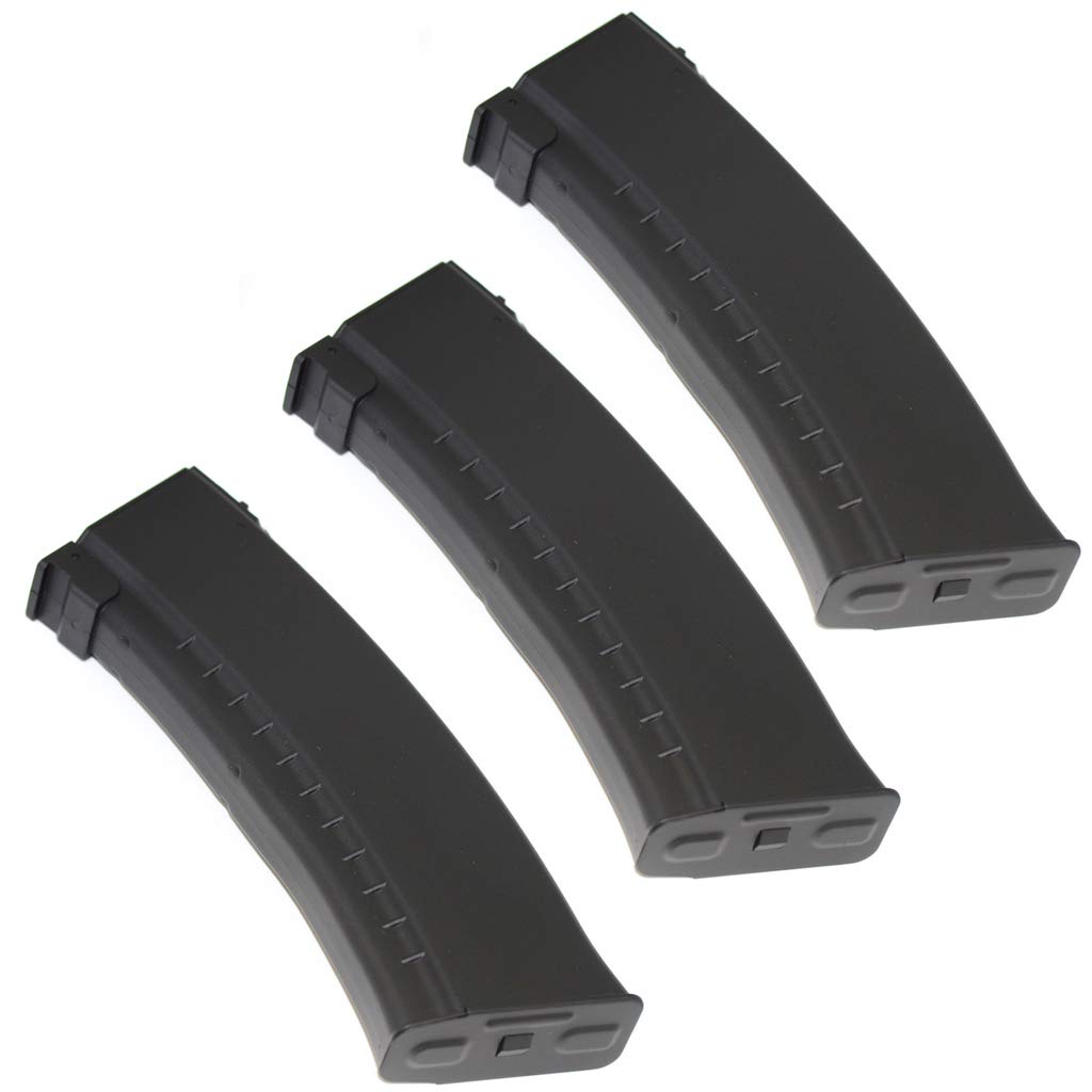 Airsoft Parts 3pcs Pack CYMA ABS 150rd Mid-Cap Magazine for AK-Series AEG Black