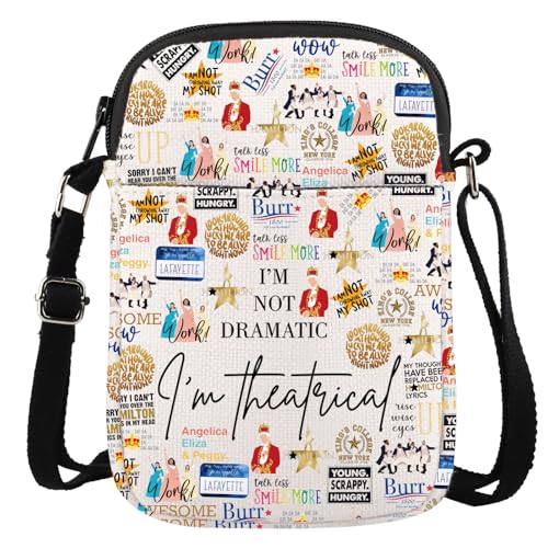 Musical Merchandise Musical Theatre Gift I'M Not Dramatic I'm Theatrical Musical Crossbody Bag For Musical Fans