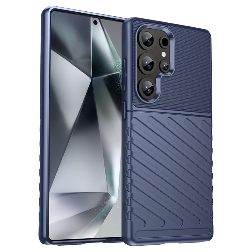 amazon basics Shockproof Mobile Cover for Samsung Galaxy S25 Ultra 5G (360 Degree Protection | Protective Design | Anti-Scratch Tough Slim TPU Case), Blue amazon basics Shockproof Mobile Cover for Samsung Galaxy S25 Ultra 5G (360 Degree Protection | Protective Design | Anti-Scratch Tough Slim TPU Case), Blue