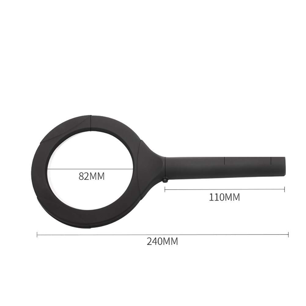 Lupa 3X con LED para Personas Mayores con degeneración Macular, Lectura, Soldadura, inspección, Monedas y exploración.