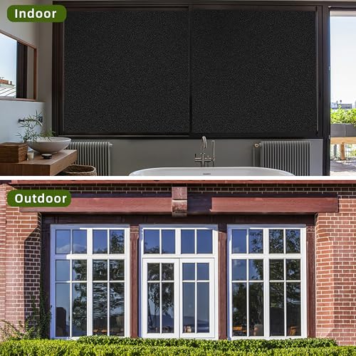 Película de ventana opaca total 29.5 in x 13.1 ft negra miniatura 6
