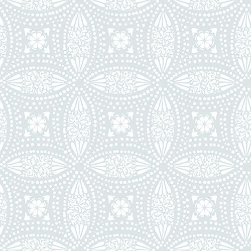 Roommates RMK12170WP Blue Overlapping Medallions Peel and Stick Wallpaper