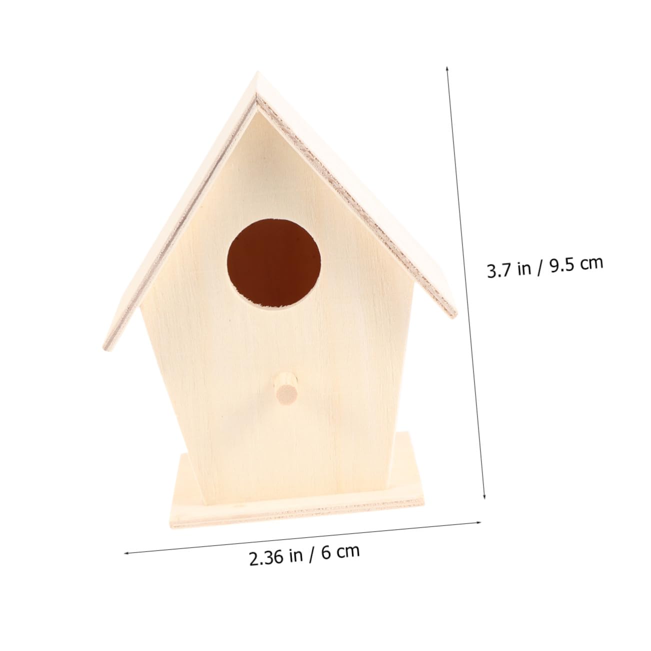 PLAFOPE 6 Stück Teiliges DIY Holz Vogelhaus zum Bemalen Stabiler Stand Kinderfreundliches Lernspielzeug Vielseitiges Bastelset für Zuhause Büro Dekoration Inklusive Aufhängeseil