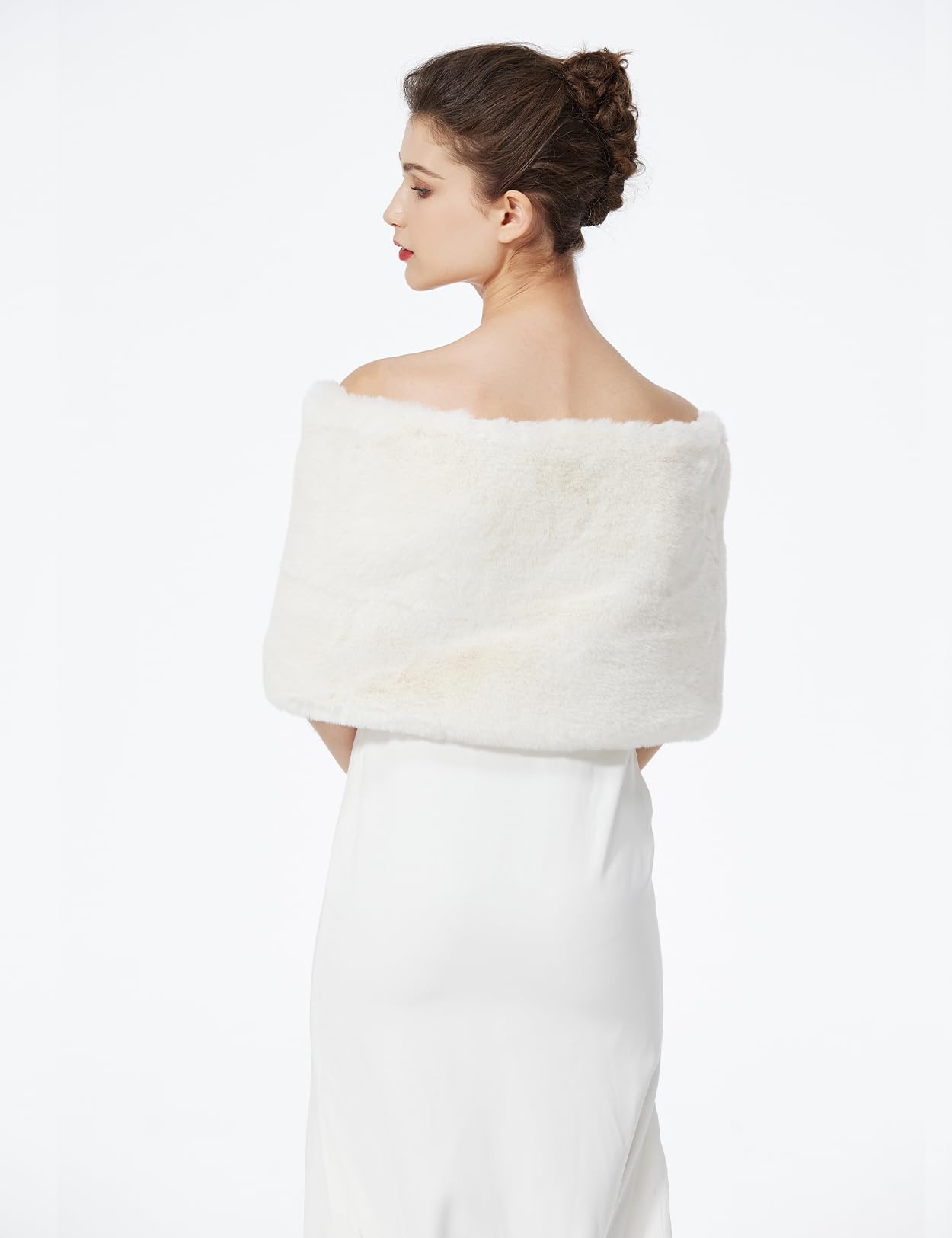 BEAUTELICATE Chal Estola de Pelo Mujer Boleros para Invierno Fiesta Novia Bodas