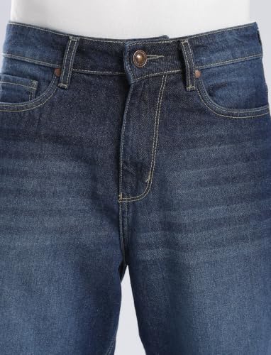 Image of INKD Men's Relaxed Fit Jeans - 100% Cotton | Jeans for Men | Mid-Rise | Pants for Men | Comfortable Dailywear