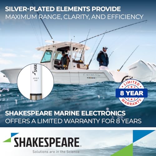 Image of Shakespeare 6018-R Phase III VHF Antenna - 17′ 6″ (5.3M) VHF Marine Band 9dB Gain