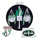 Cross Stitch Stamped Embroidery Kit - Eafior DIY Beginner Counted Starter Cross Stitch Kit for Art Craft Handy Sewing Including Color Pattern Embroidery Cloth,Embroidery Hoop,Color Threads,Tools Kit
