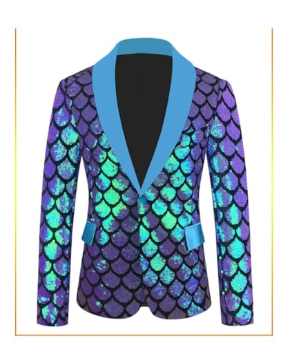 Men Sequin Suit 2 Piece Set Wedding Dance Party Stage Dress Suit Slim Blazers Jacket and Pants B M3