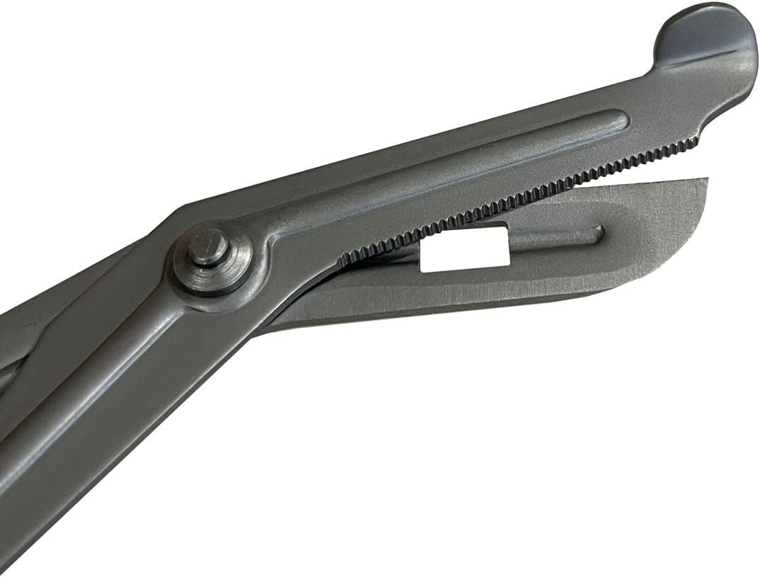 Rescue Essentials Branded Premium Thin Line EMT Shears, 7.5" With Clip (Thin Red Line)