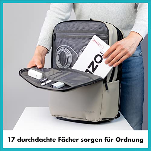 onemate Rucksack Backpack Pro (Herren und Damen) Vielseitig und Durchdacht aus Recycelten Plastikflaschen 22L...