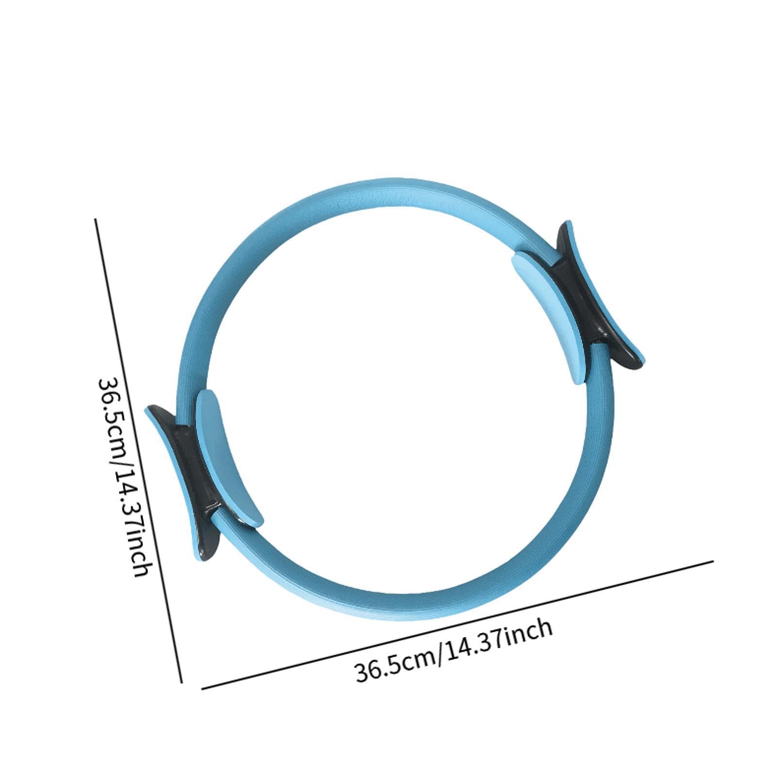 Perfeclan Cerchio Pilates, Anello da Pilates, Anello Flessibile Resistente con Maniglie Imbottite, Fitness Attrezzi Casa, Allenamenti Yoga, Fitness Ring per Esercizi Interni della Cosce e Gambe, Casa