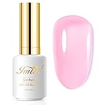 IMTITI Jelly Gel Nail Polish, 0.5 Fl Oz Pink Jelly Gel Polish DIY Nail Art Starter Kit