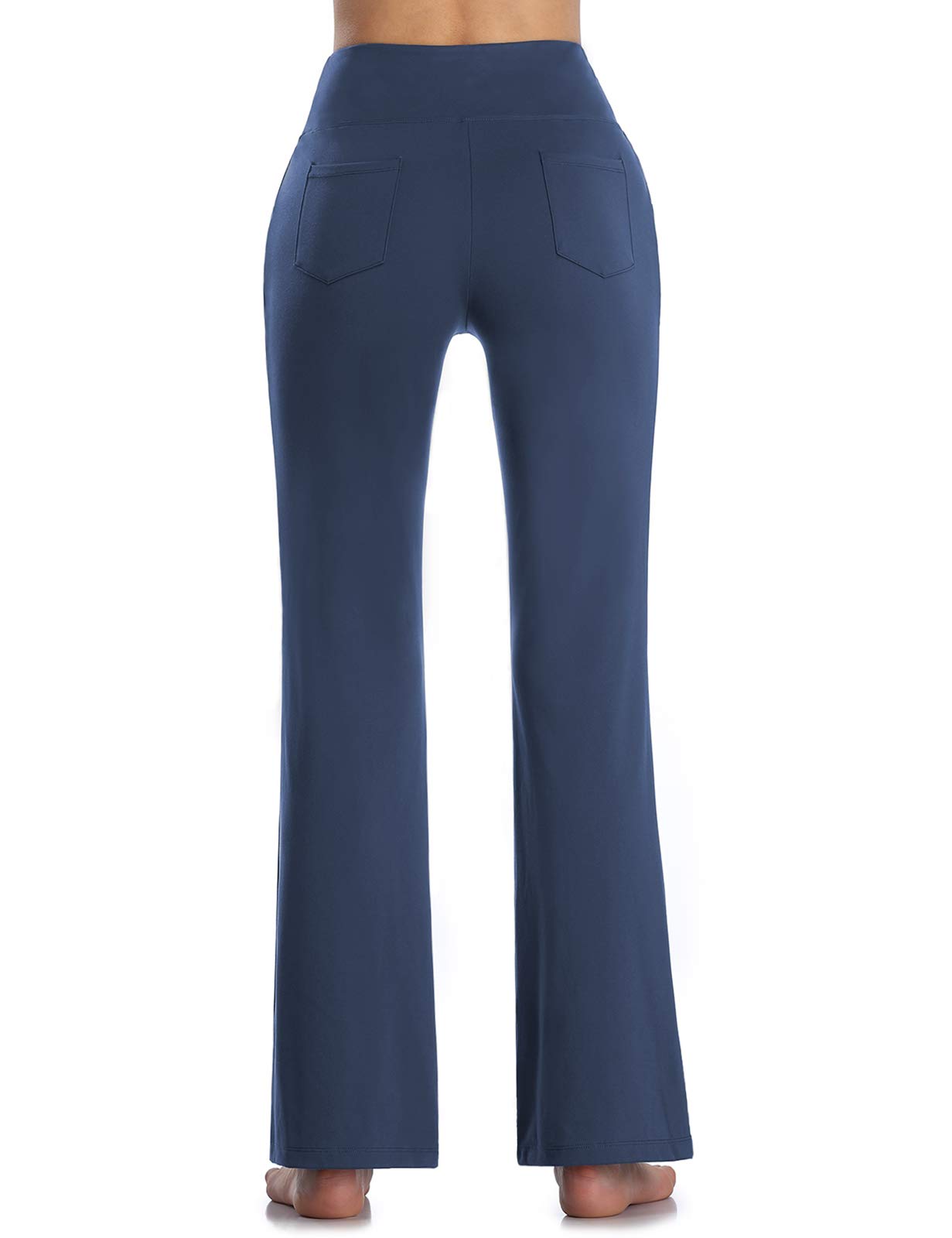 MOVE BEYOND Donna Pantaloni e Pinocchietti Bootleg da Yoga con 4 Tasche a Vita Alta Controllo di Pancia