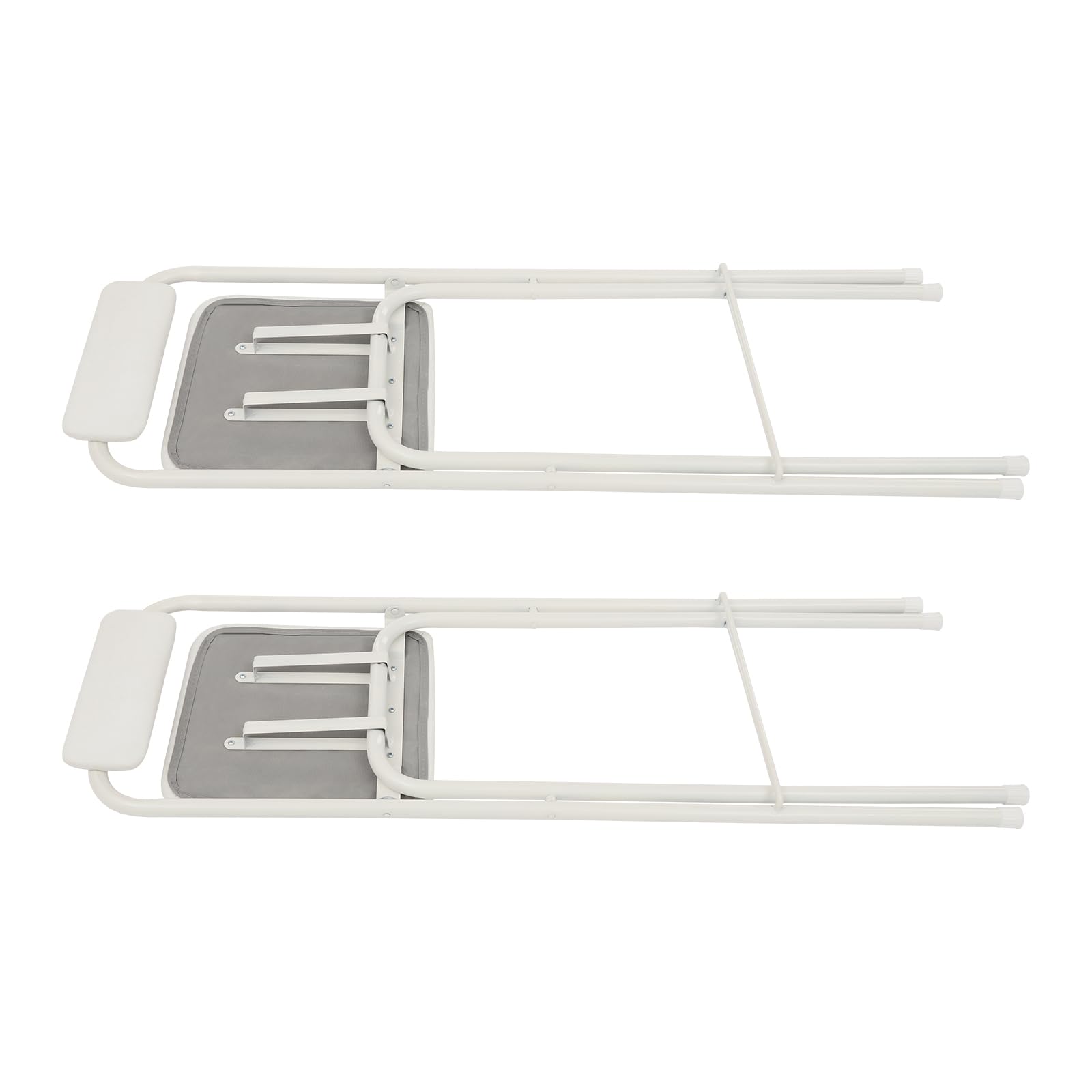 Lot de 2 tabourets de bar portables pliables - Chaise haute pliable avec dossier - Tabouret pliable rembourré - Pour bar, café, camping, capacité de charge : 125 kg