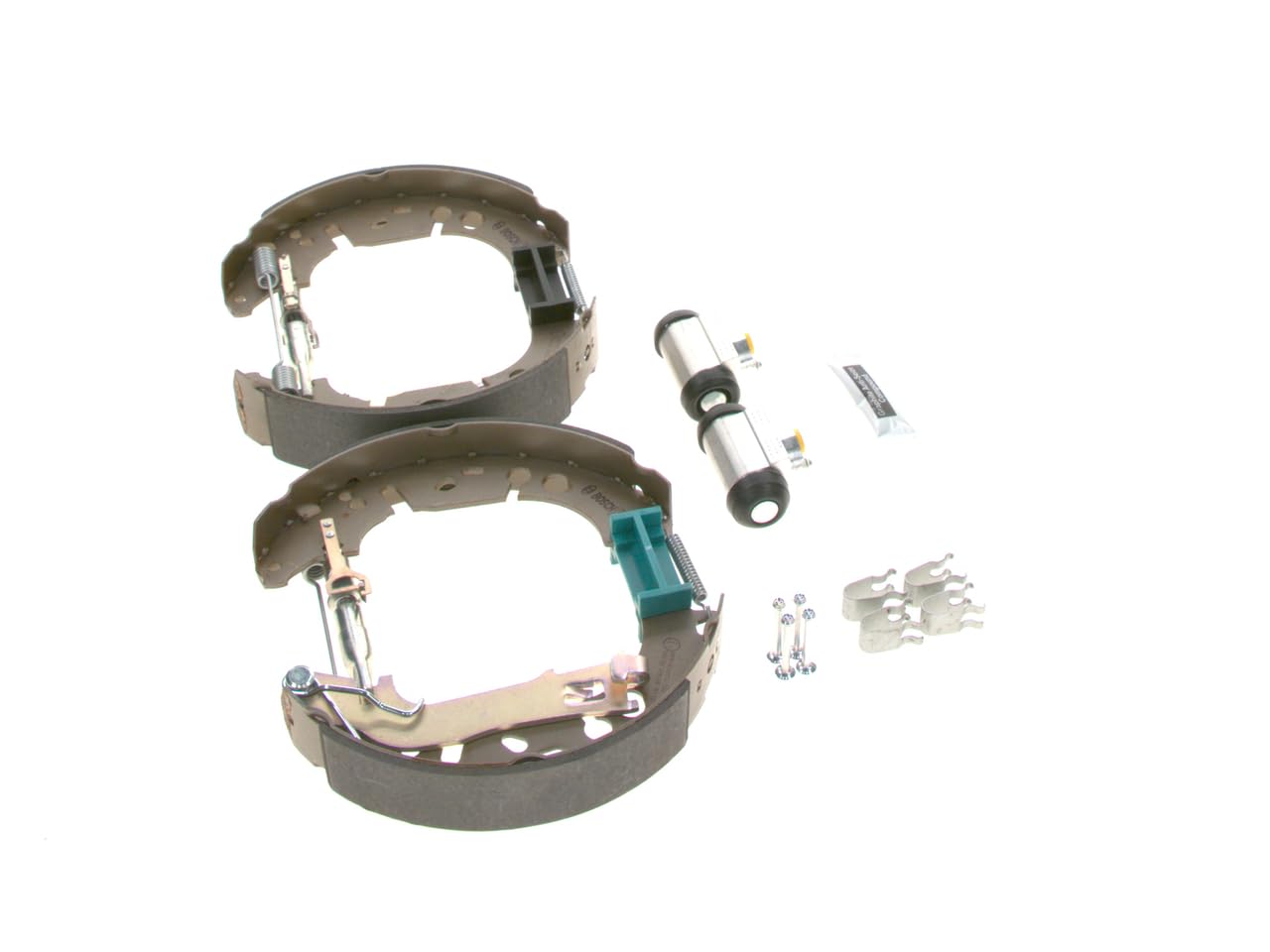 Bosch KS655 Kit Super Pro - Kit freno a tamburo posteriore - 1 set preassemblato, 2 cilindri freno a ruota, 4 ganasce freno