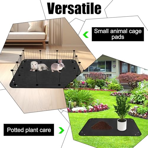 wasserdichte Haustier-Laufgittermatte 150x100cm, Meerschweinchen Käfig Unterlage, Wiederverwendbare Basis für Kaninchen, Meerschweinchen, Hamster und Andere Kleintiere Käfigmatten, Outdoor-Matten