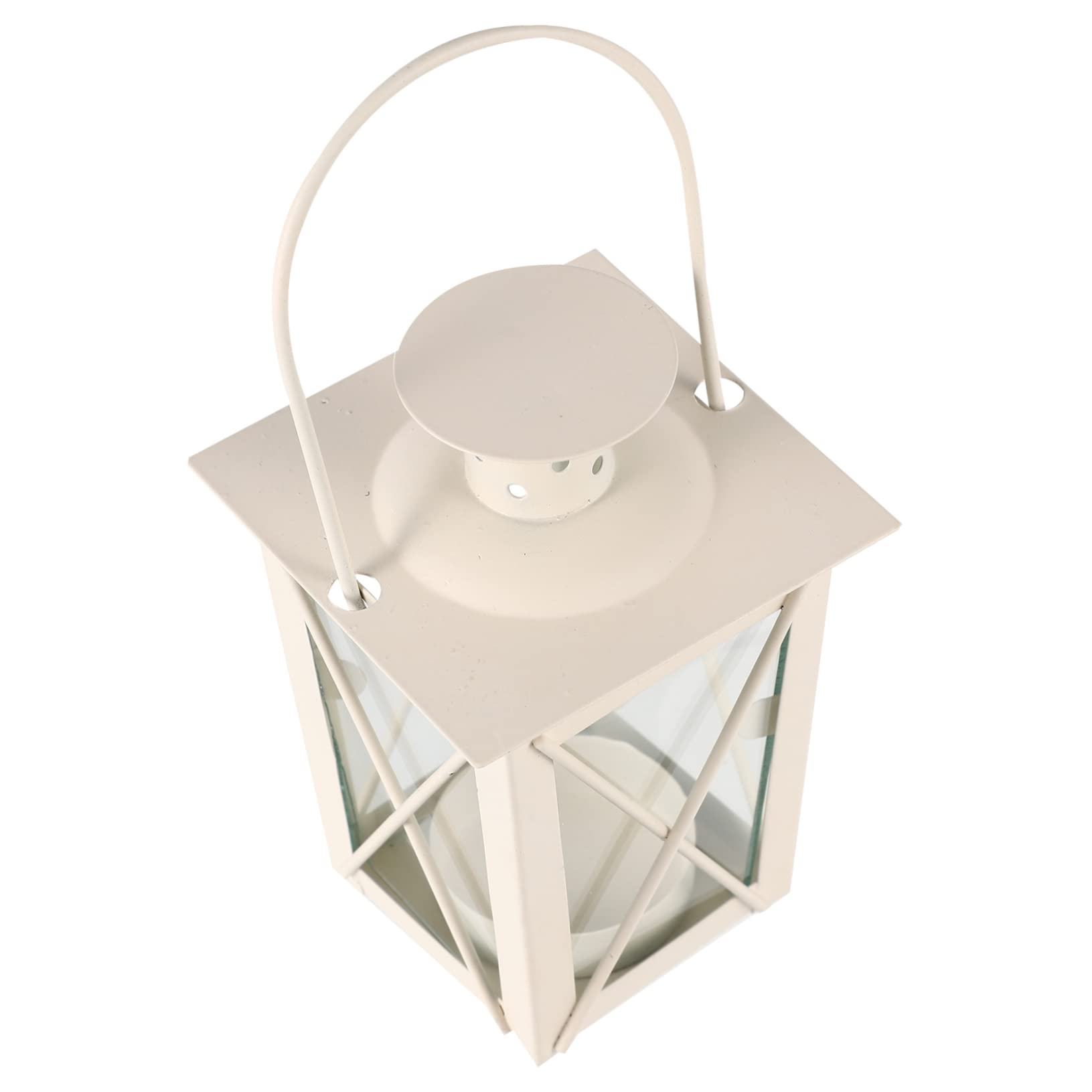 MUCKLILY Iron Art Candlestick Iron Art Candles 4pcs Candlestick Unique White Glass Candle Cup Creative Desktop Ornaments Novel Candlestick