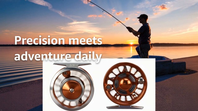 Fly Fishing Reel, 3/4 Weight CNC Machined Aluminum Alloy Body Fly Reel, 1:1 Gear Ratio 3 Bearings Sealed Fishing Reel with Momentary Braking Function for Freshwater Saltwater : Sports & Outdoors