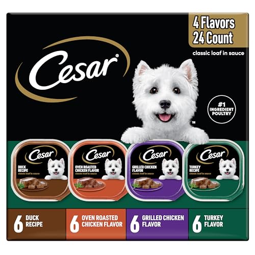 Cesar Wet Dog Food Classic Loaf in Sauce, Duck Recipe,