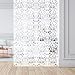 Exnemel Lot de 12 écrans de séparation de pièce suspendus en PVC avec fleur de papillon pour maison, hôtel (blanc)