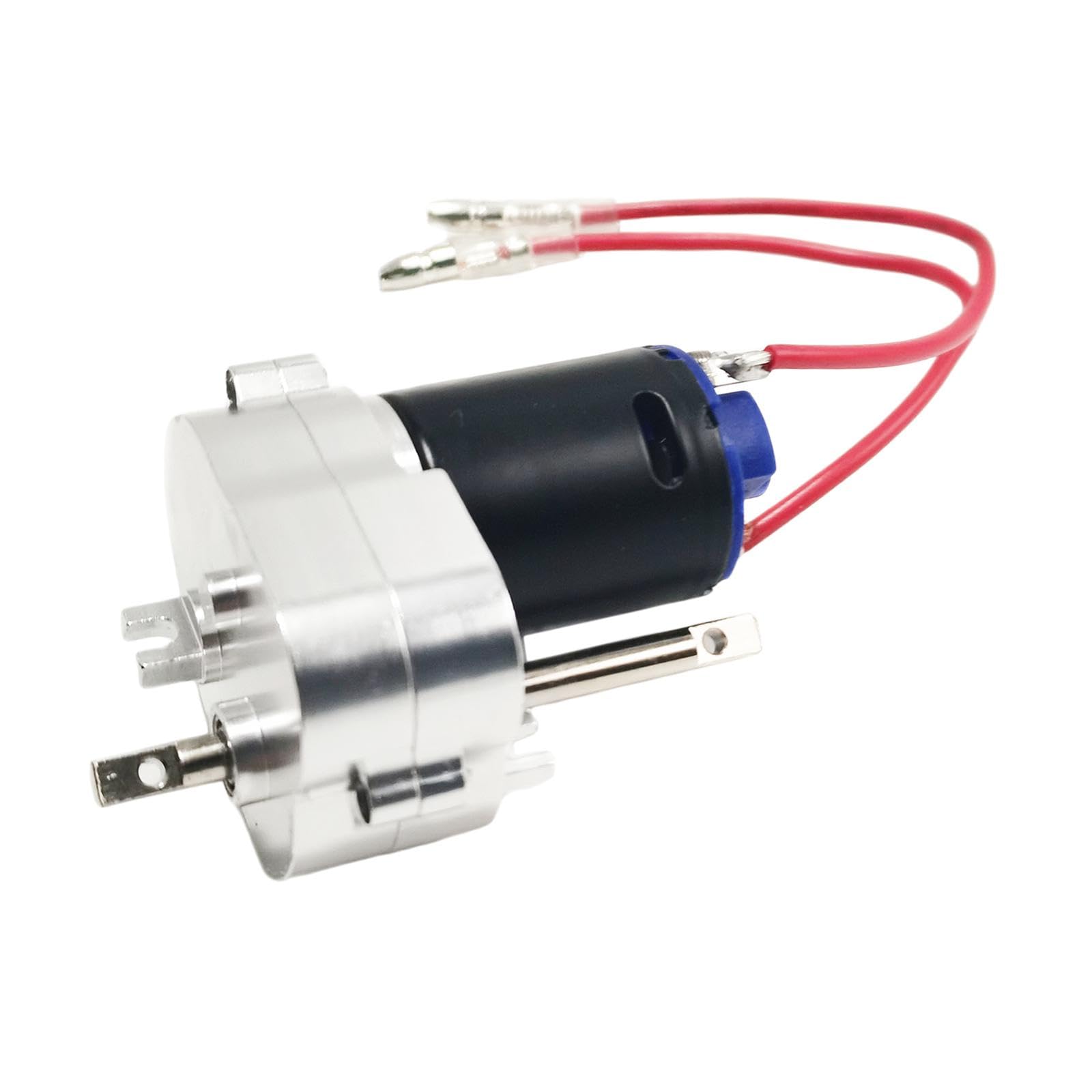Scatola Ingranaggi in Metallo con Motore 370, Spina 4 Mm per MN99S, Argento