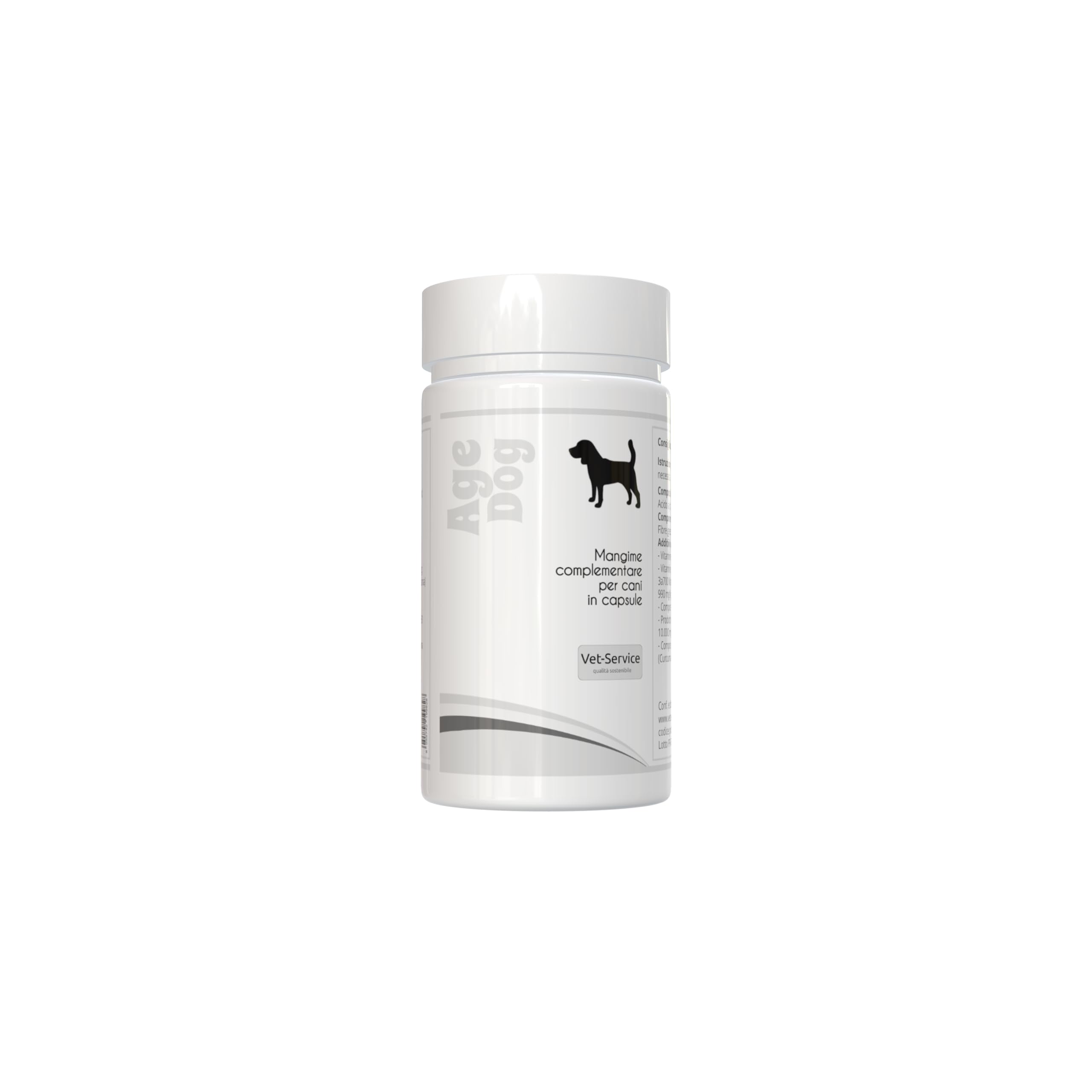 Age-Dog | 240 cps | anti-Ossidante ed anti-Invecchiamento | Integratore per cani in capsule | Contrasta l'Invecchiamento Cerebrale, i Radicali Liberi e l'Ossidazione Cellulare